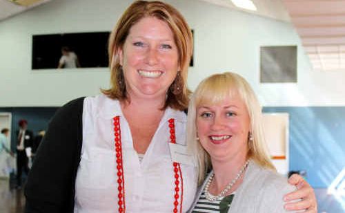 Mums and community health advocates Larissa Burnett and Dawn Goodman at the meeting. Mums and community health advocates Larissa Burnett and Dawn Goodman at the meeting.